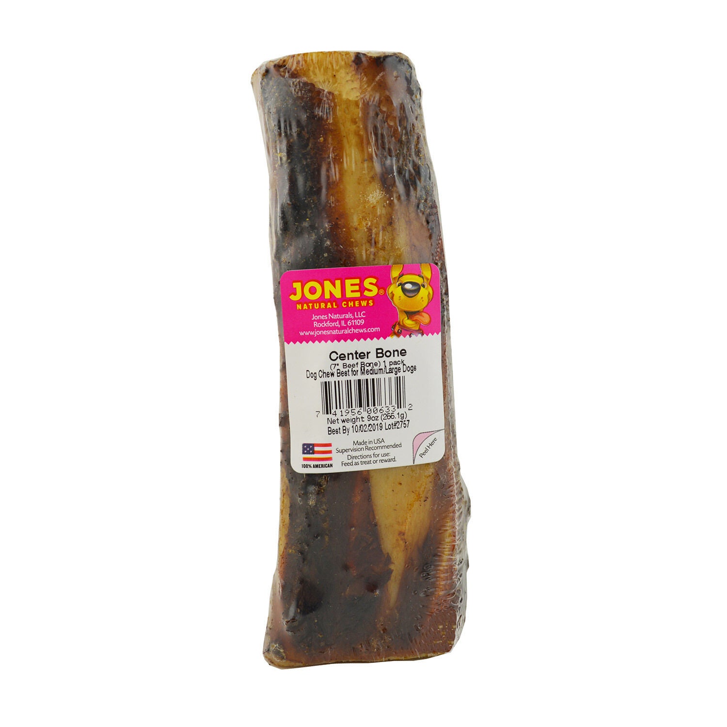 Jones Natural Chews Center Bone Dog Treat