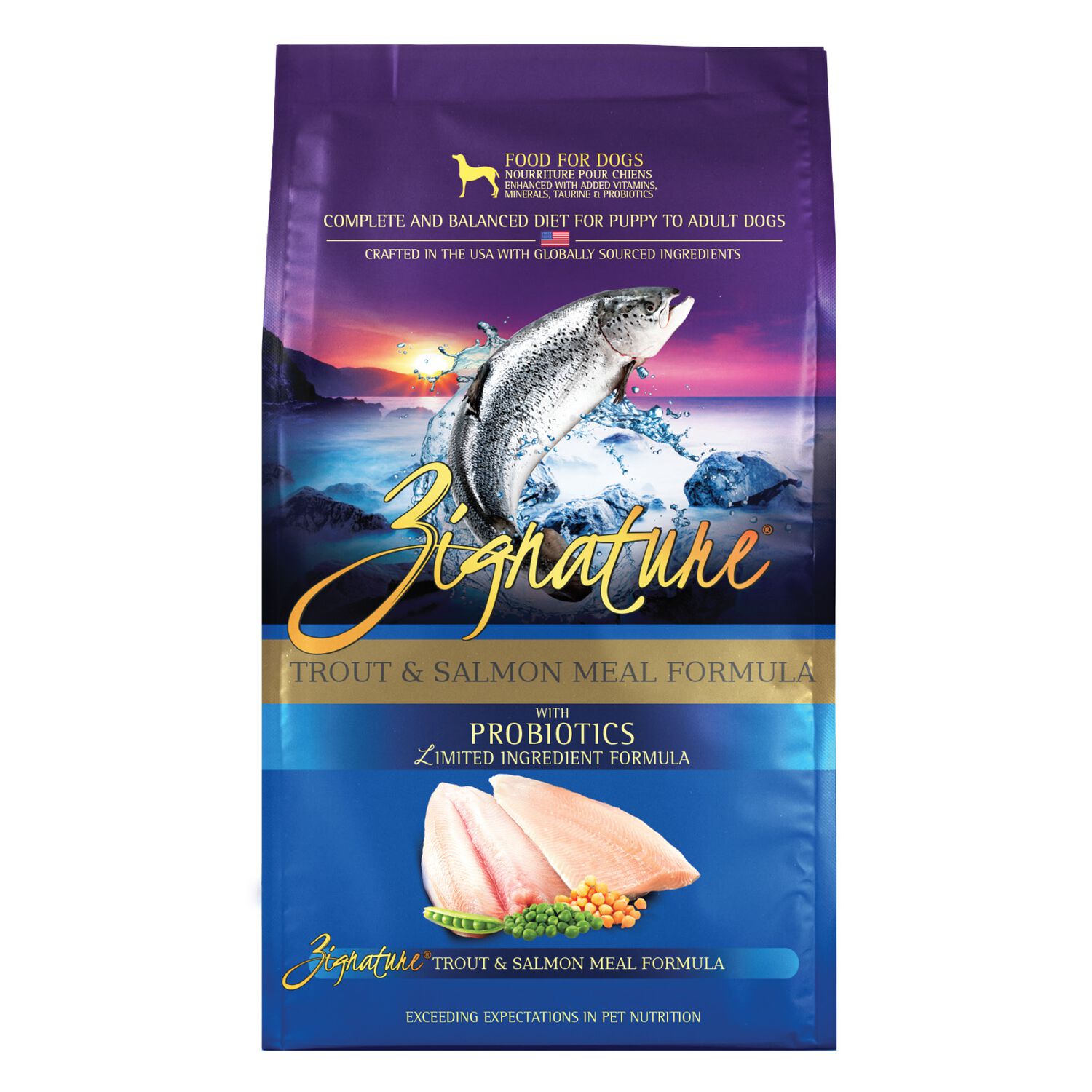 Zignature Trout & Salmon Formula Limited Ingredient Dry Dog Food