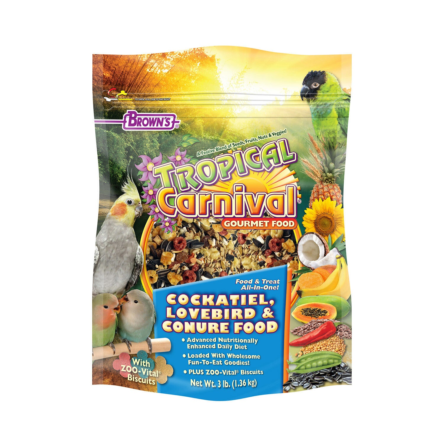 Cockatiel Conure Food 3lb Pet Supermarket