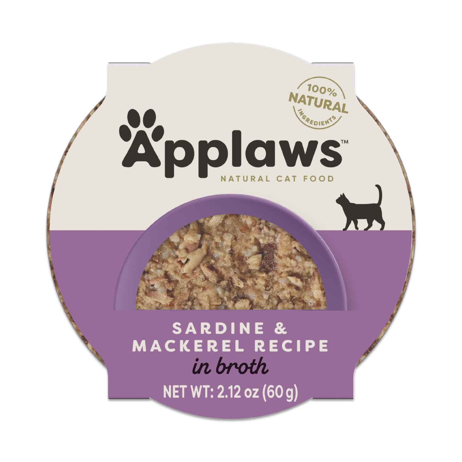 Applaws Sardine & Mackerel Recipe In Broth Wet Cat Food, 2.12-Oz