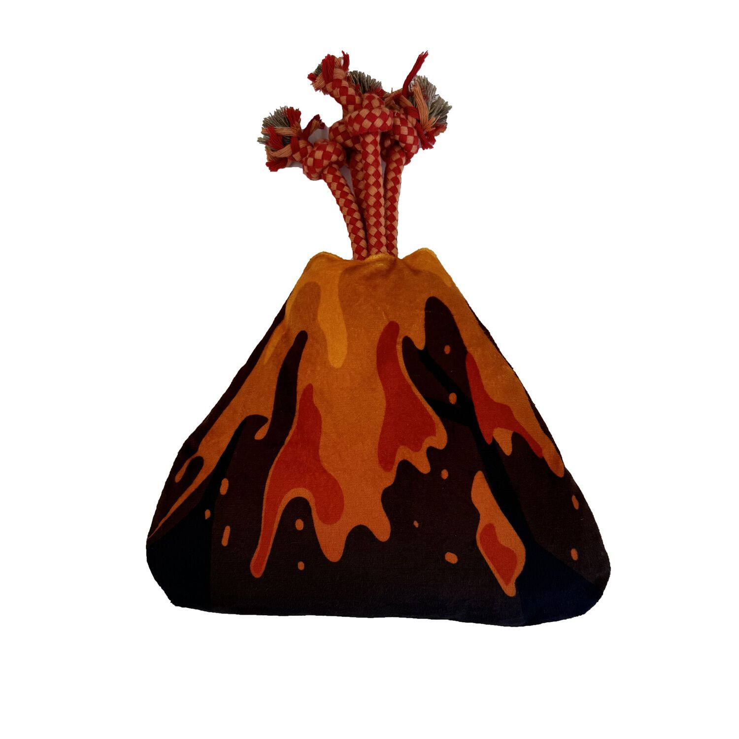 #Bff Wild World Volcano Squeak Crinkle Tug Dog Toy