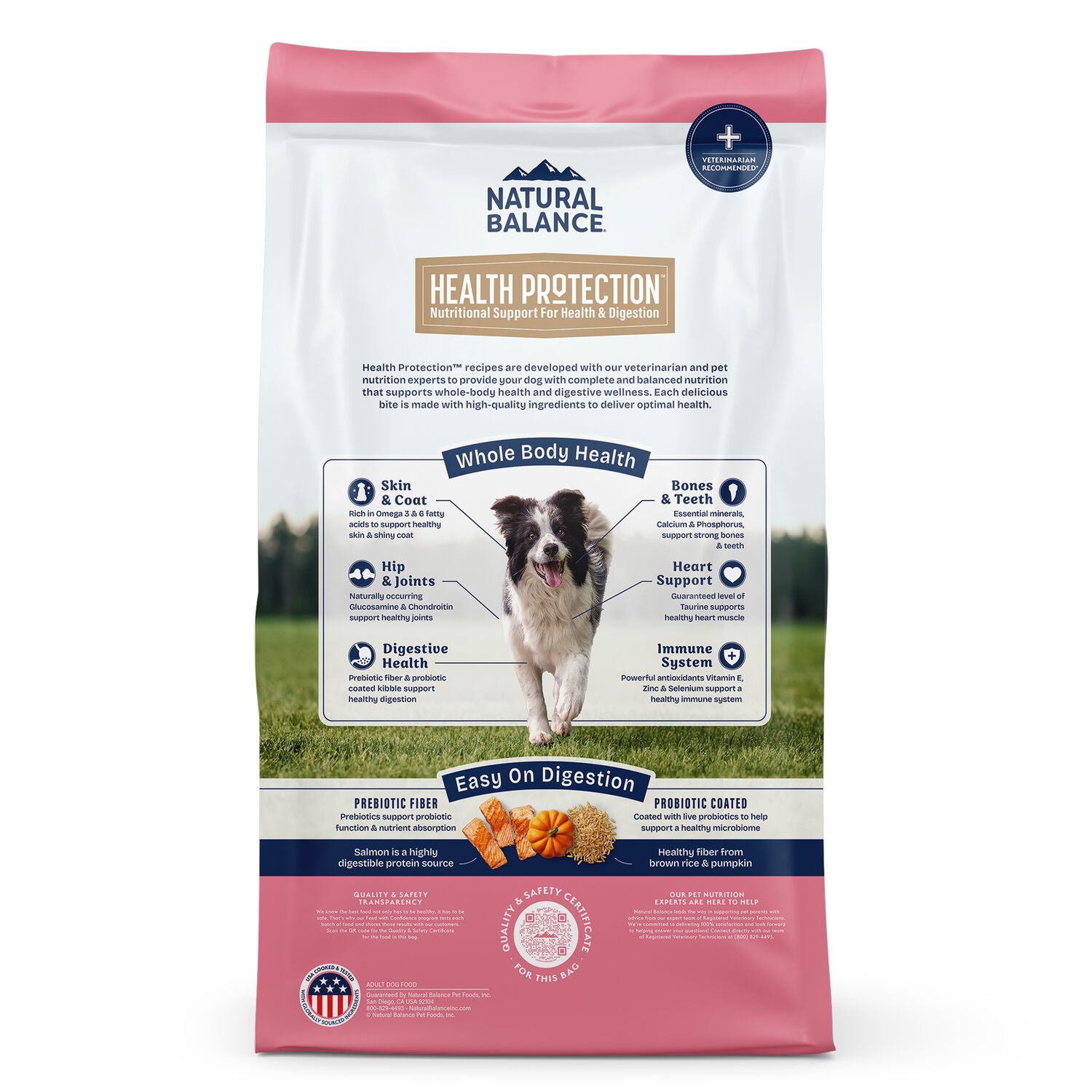 Natural Balance Health Protection Dry Dog Food, Salmon, Brown Rice & Pumpkin Recipe, 4 Lbs.