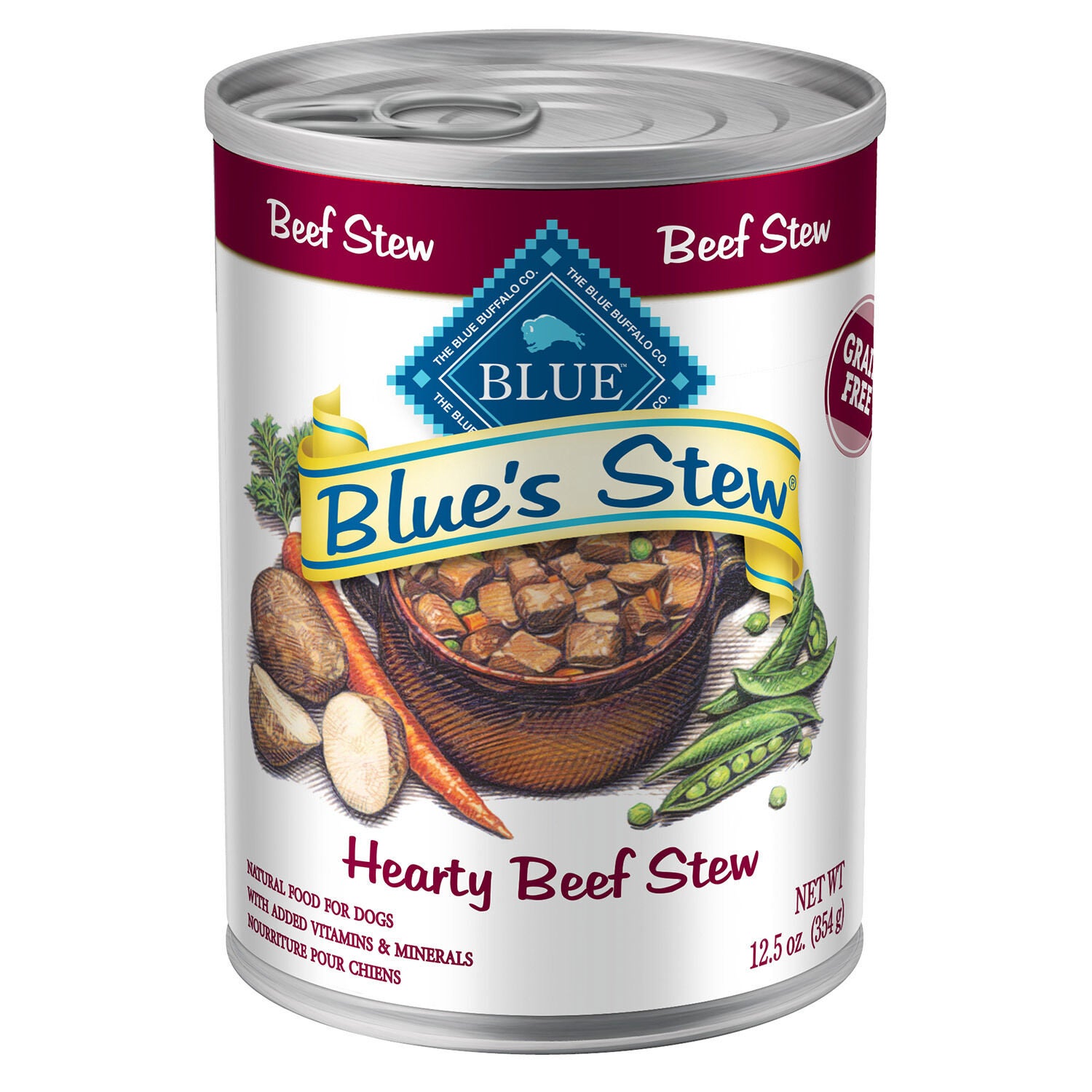 Blue Buffalo Blue's Stew Natural Adult Wet Dog Food, Beef Stew