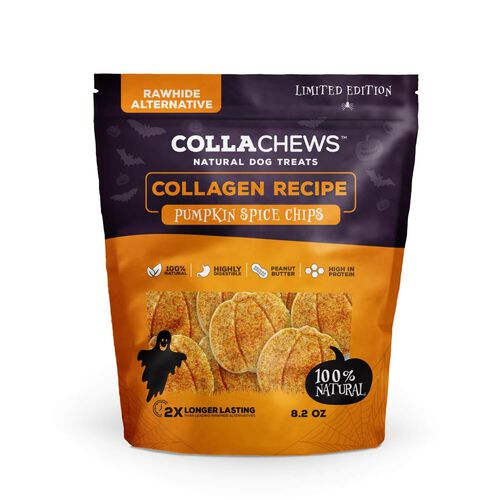 Halloween Pumpkin Spice Collagen Chips Dog Treat