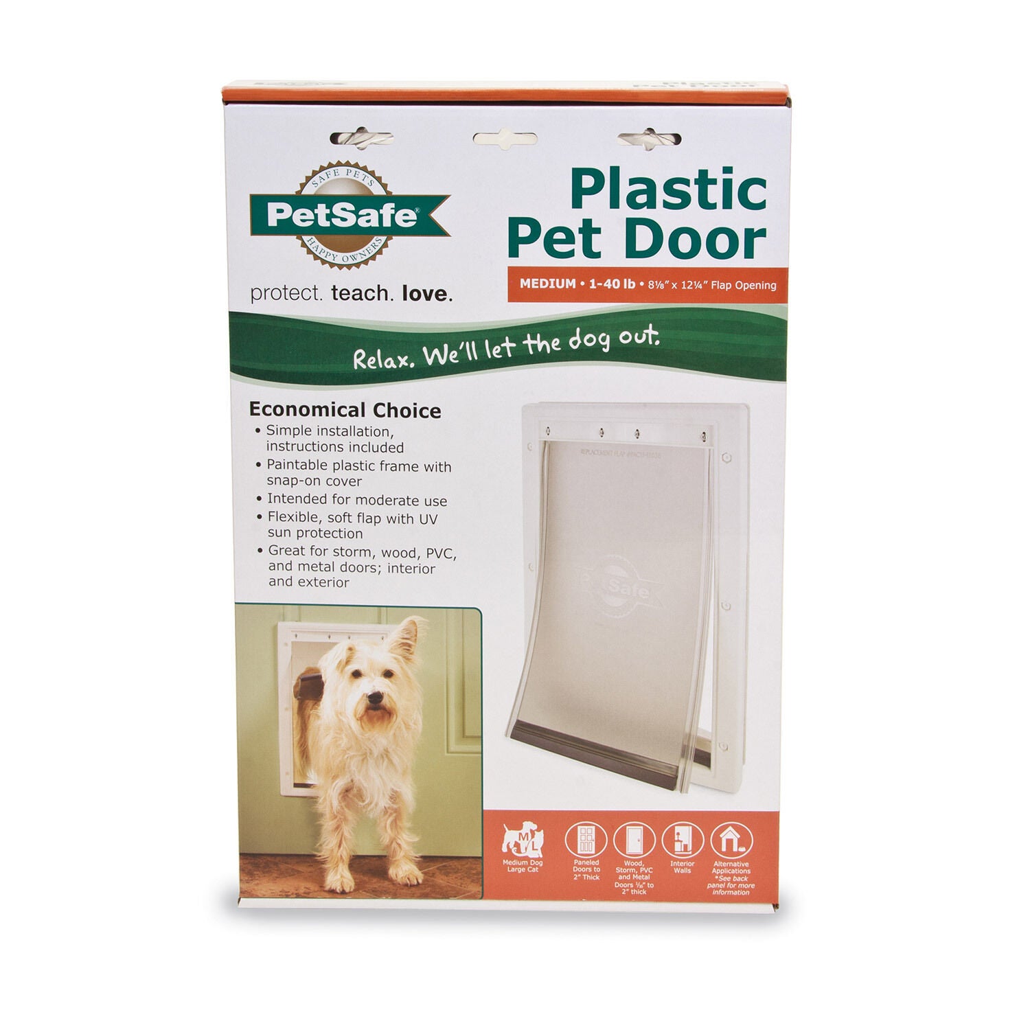 Plastic Pet Door 1L Pet Supermarket