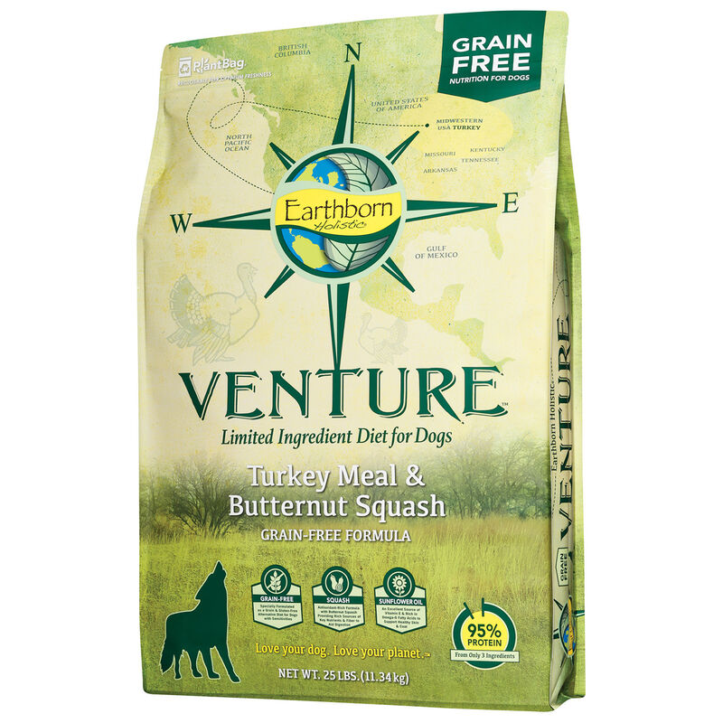 Earthborn Holistic Venture Turkey Meal & Butternut Squash Limited Ingredient Diet Dog Food image number 1