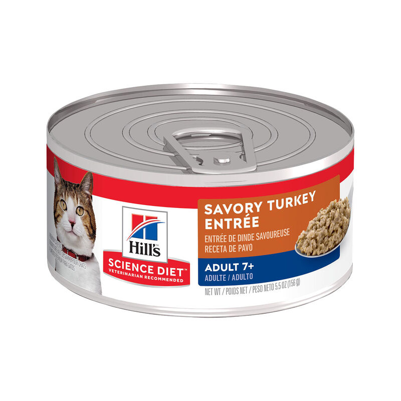 Hill'S Science Diet Adult 7+ Savory Turkey Entree Wet Cat Food