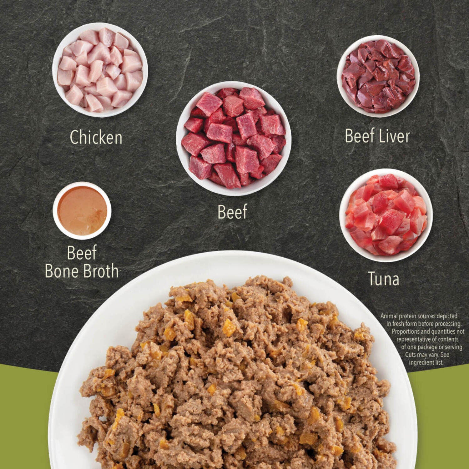 Acana Premium Pate Wet Cat Food In Bone Broth; Beef, Chicken & Tuna Recipe, 3-Oz Pack Of 24