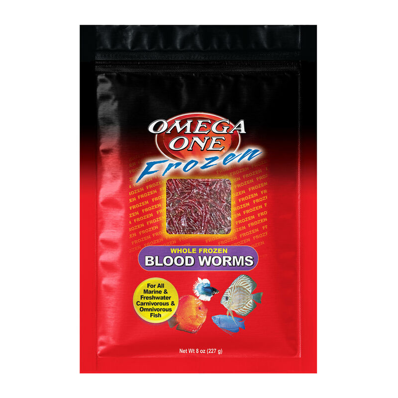 Frozen Bloodworms Flat Pack Fish Food