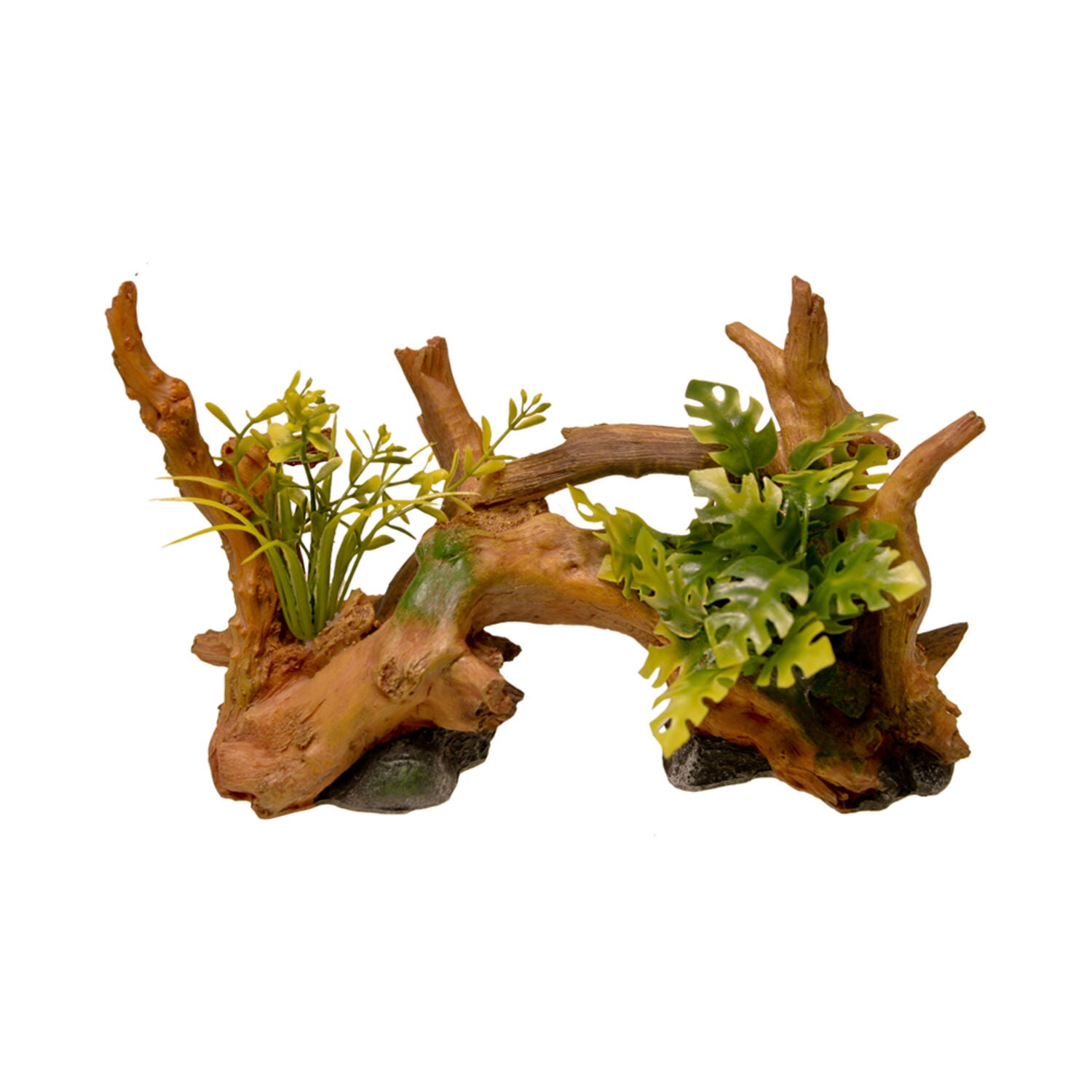 Blue Ribbon Exotic Environments&reg; Driftwood Centerpiece With Plants Aquarium D&eacute;cor