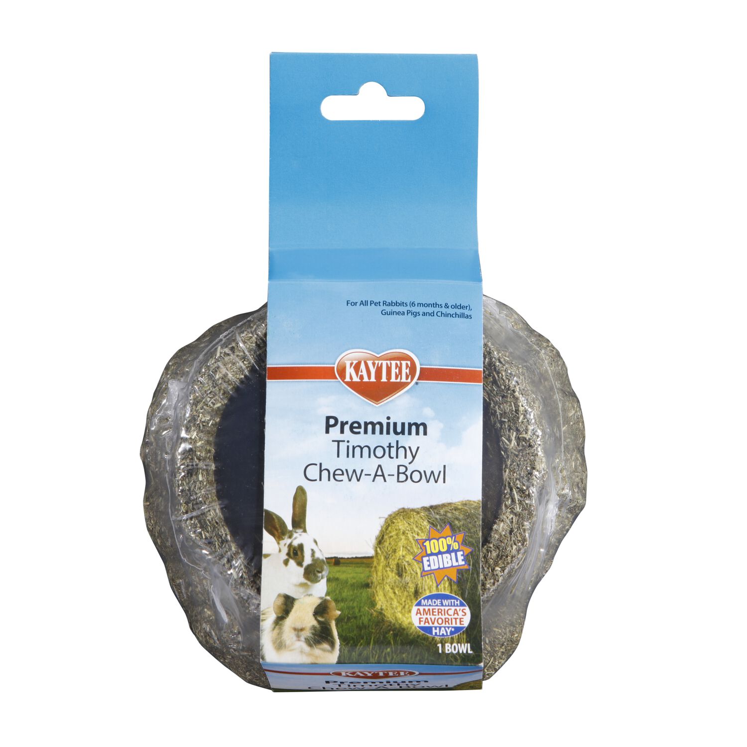 Kaytee Premium Timothy Chew-A-Bowl Small Animal Edible Bowl