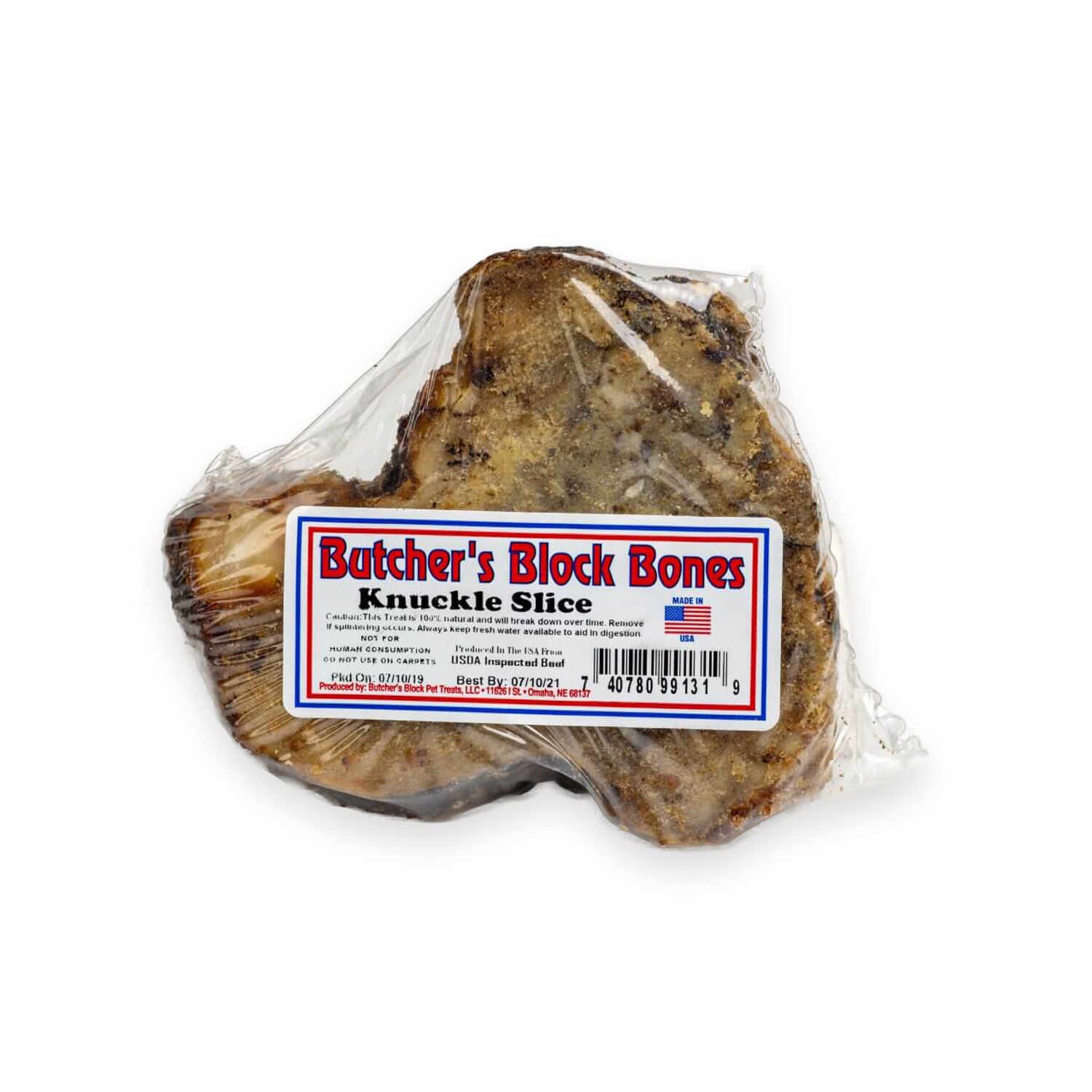 Butcher's Block Bones Knuckle Slice Dog Treat, 4 - 5 Inches