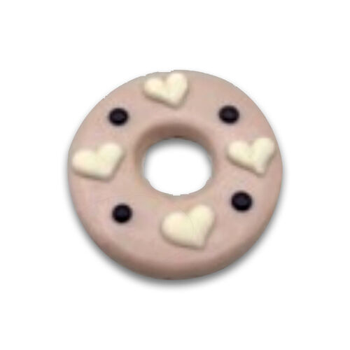 Claudia'S Canine Bakery Valentine Pink Donut - Vanilla Gourmet Dog Treats