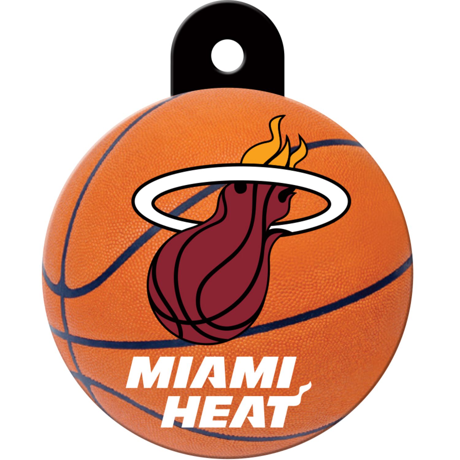 Id-Spot Quick Tag Engravable Cat & Dog Tag, Miami Heat Circle