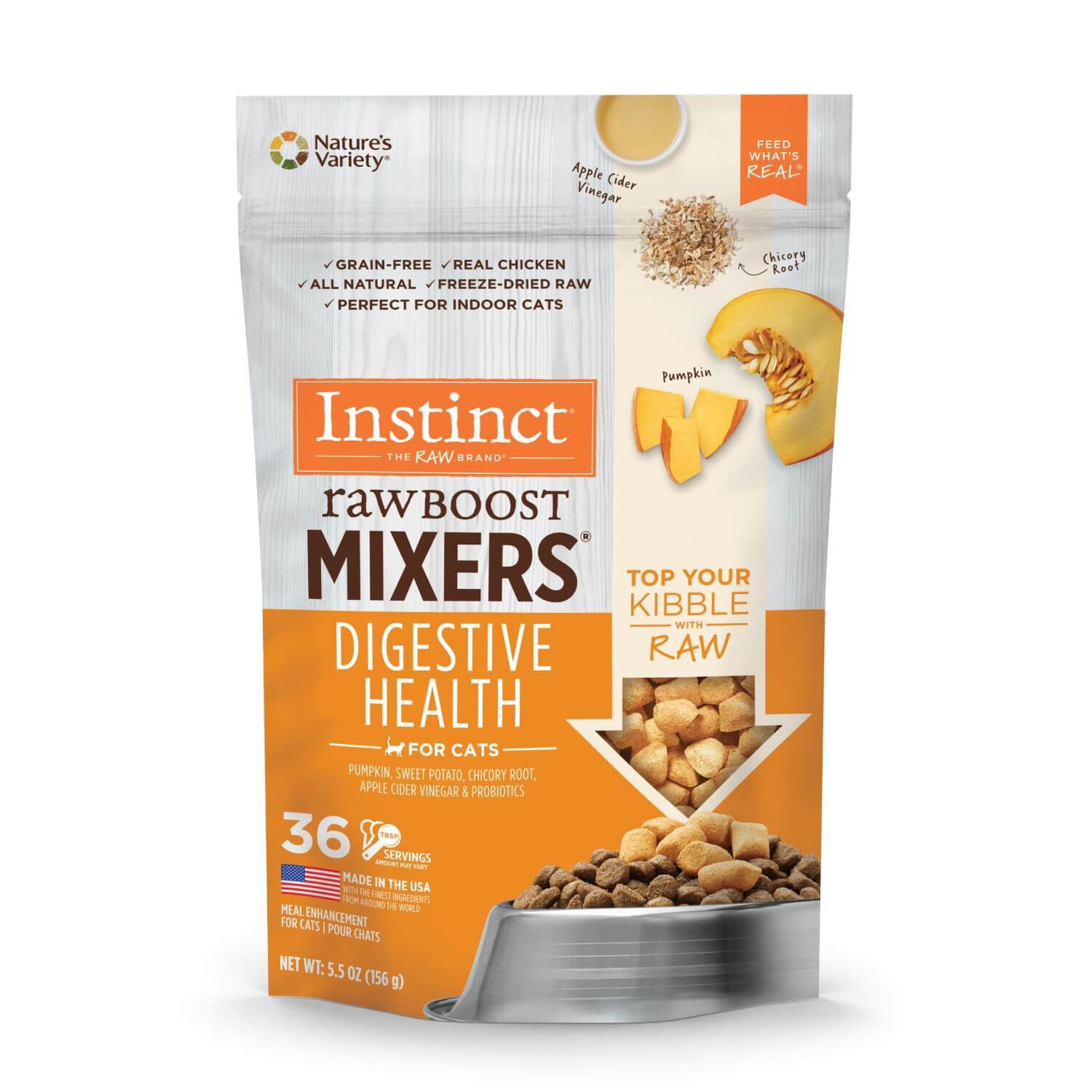 Instinct Freeze Dried Raw Boost Mixers Grain Free Digestive Health