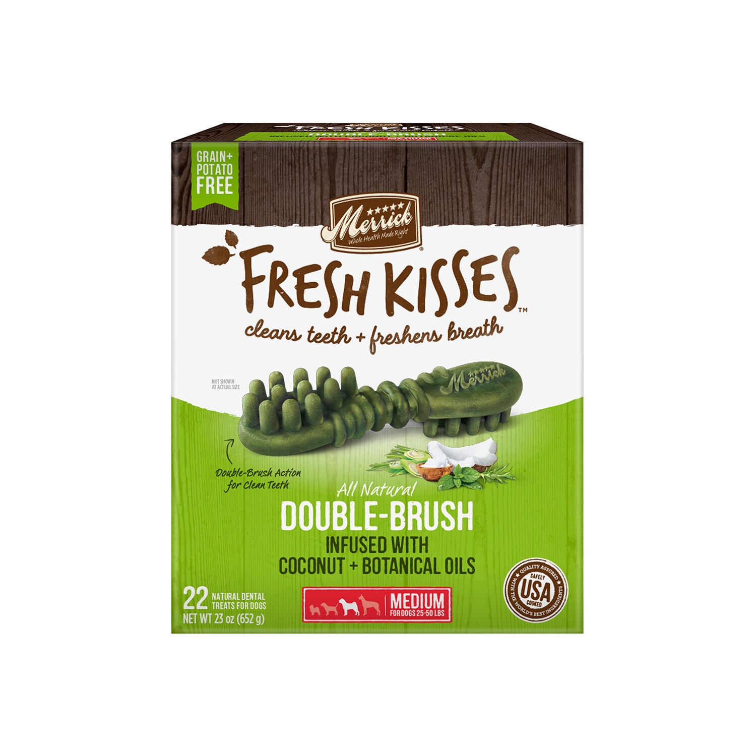 Merrick Fresh Kisses Coconut + Botanical Oils Medium Dog Treats
