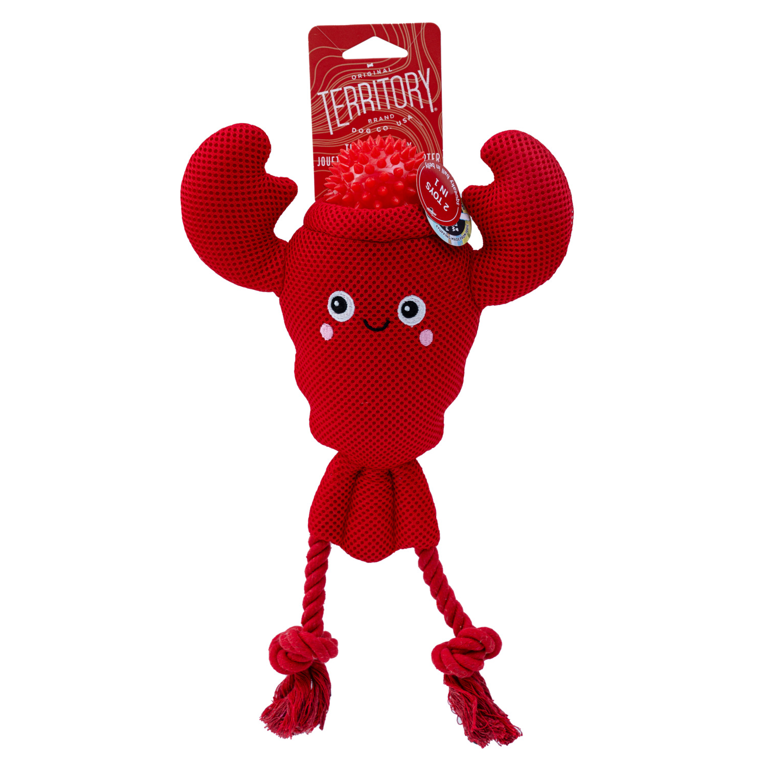 Territory Lobster 2-In-1 Floating Dog Toy