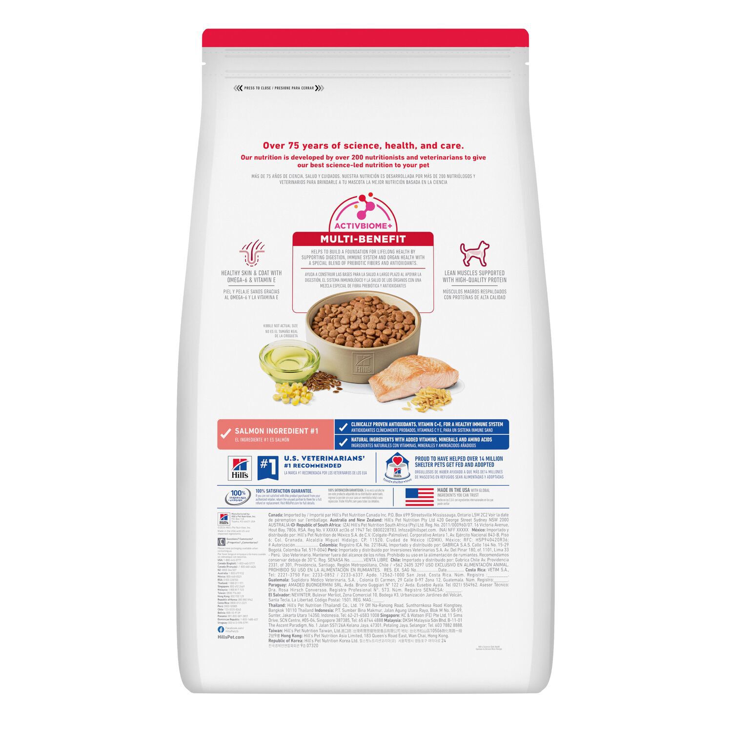 Hill's Science Diet Adult Salmon & Brown Rice Recipe Dry Dog Food, 33-Lb Bag