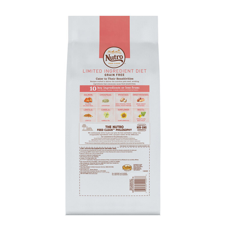 Nutro Limited Ingredient Diet Adult Salmon & Lentils Recipe Dog Food image number 3