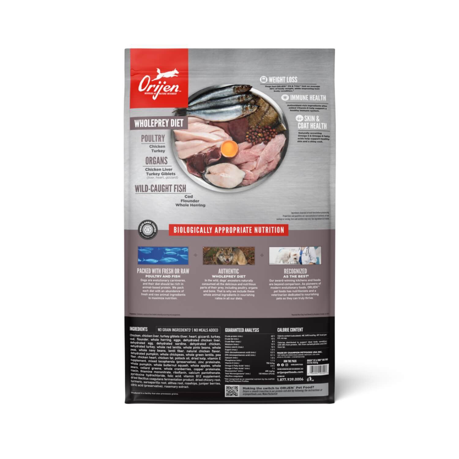 Orijen Fit & Trim Grain-Free High-Protein Dry Dog Food, 4.5-Lb