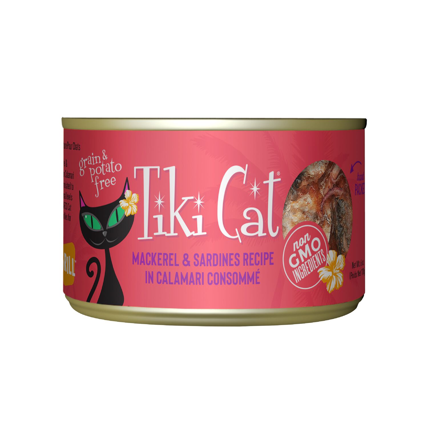 Tiki Cat Grill Wet Cat Food, Mackerel & Sardines