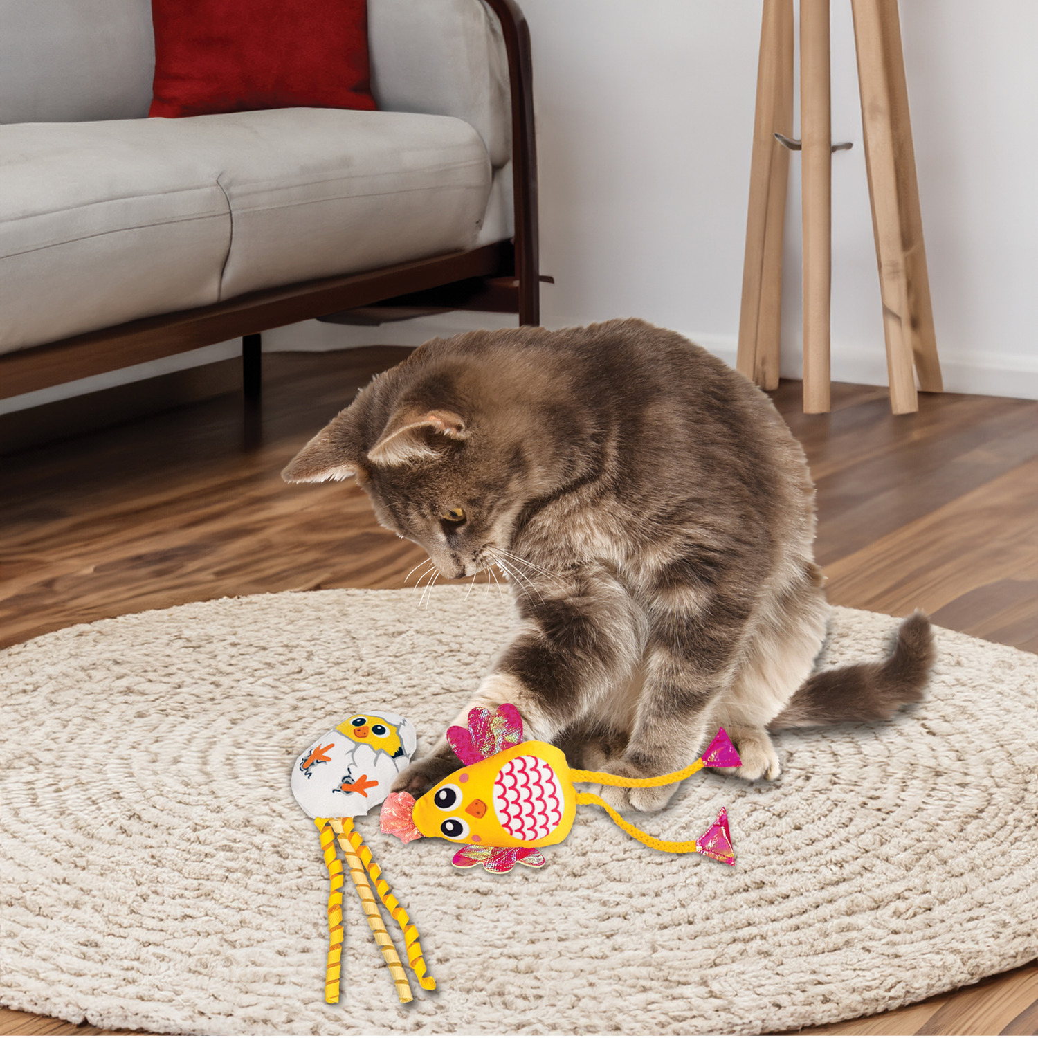 Kong Scrattles Chicken & Egg Catnip Cat Toys, 2-Pack