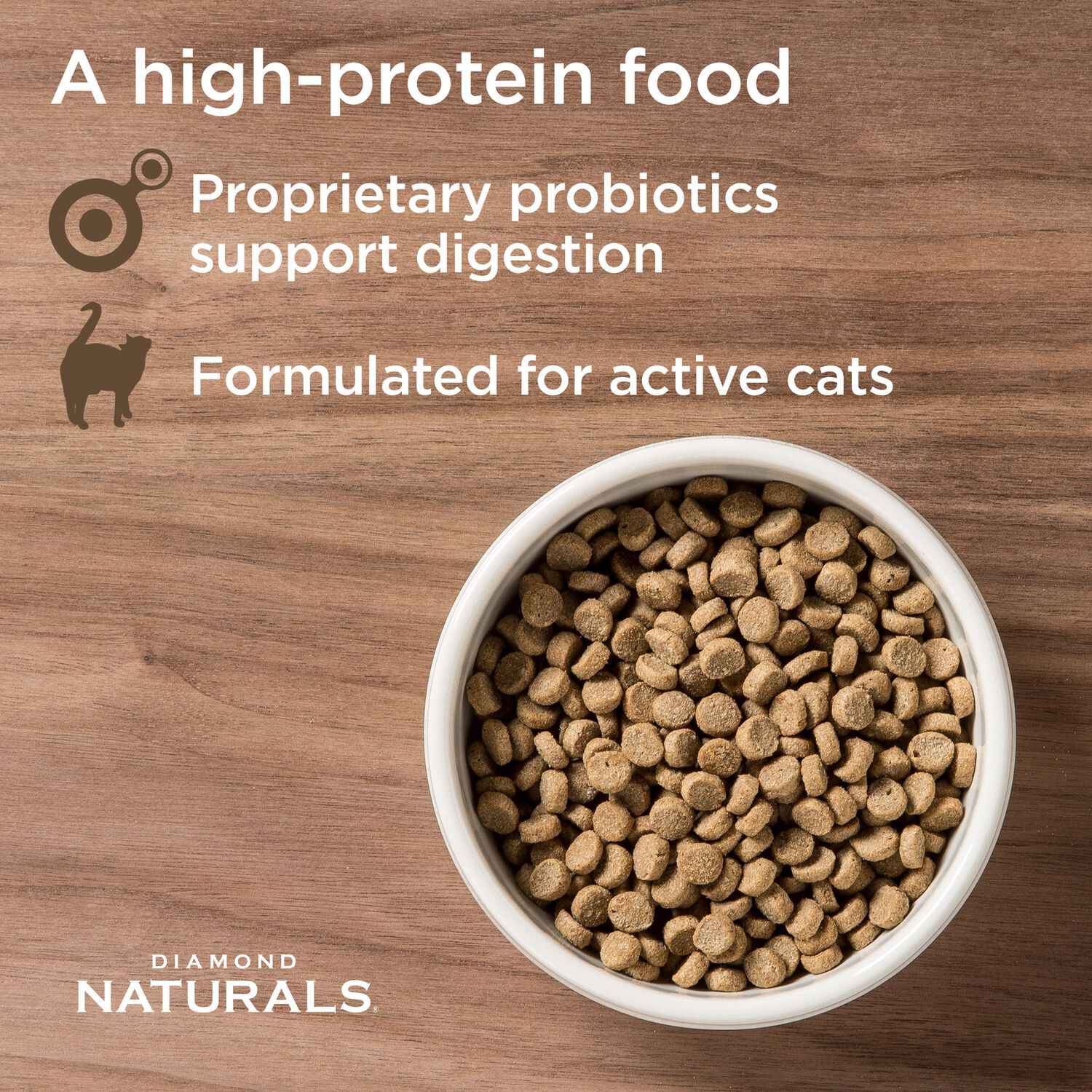 Diamond Naturals Active Cat Chicken & Rice Formula Dry Cat Food, 18-Lb Bag
