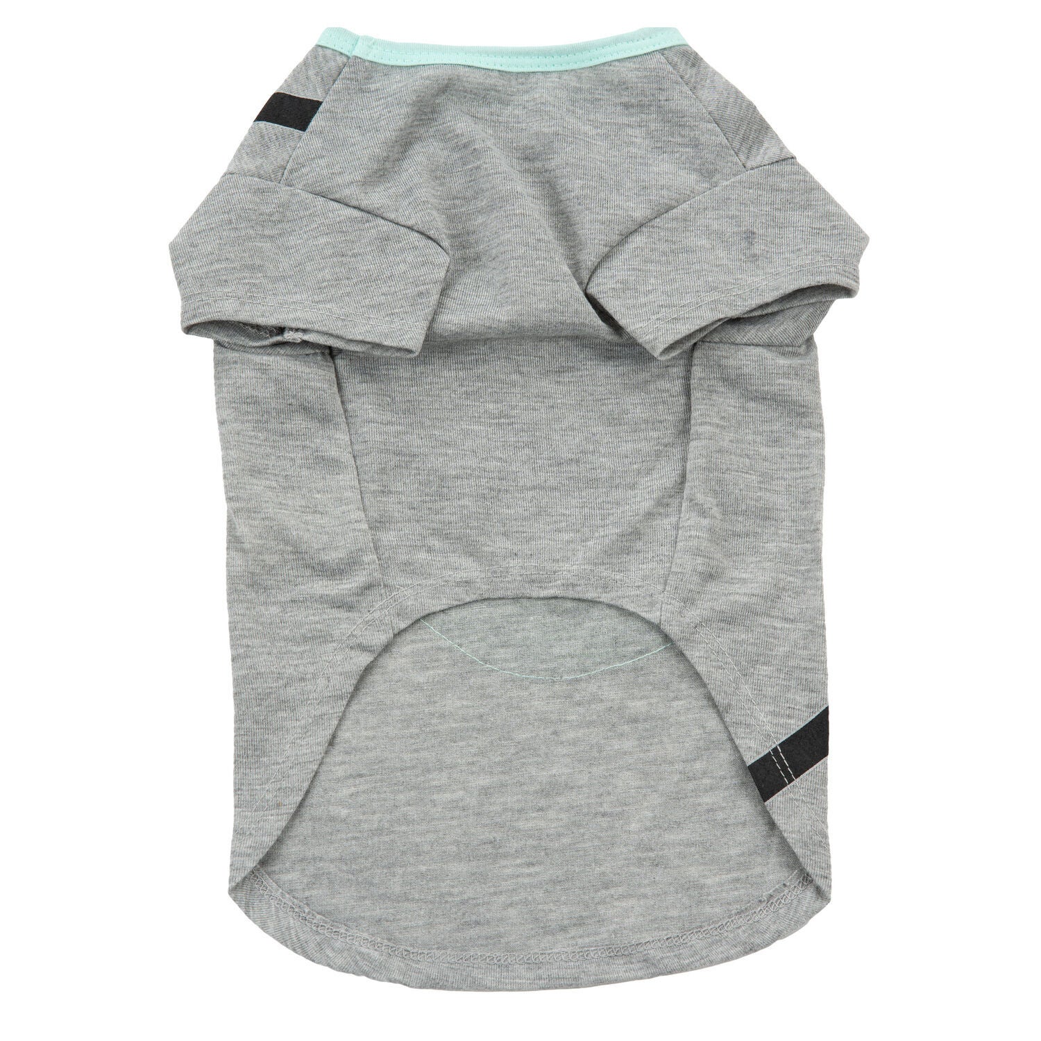 Simply Dog Crossbody Bag Dog T-Shirt With Zipper Pocket, Grey & Teal