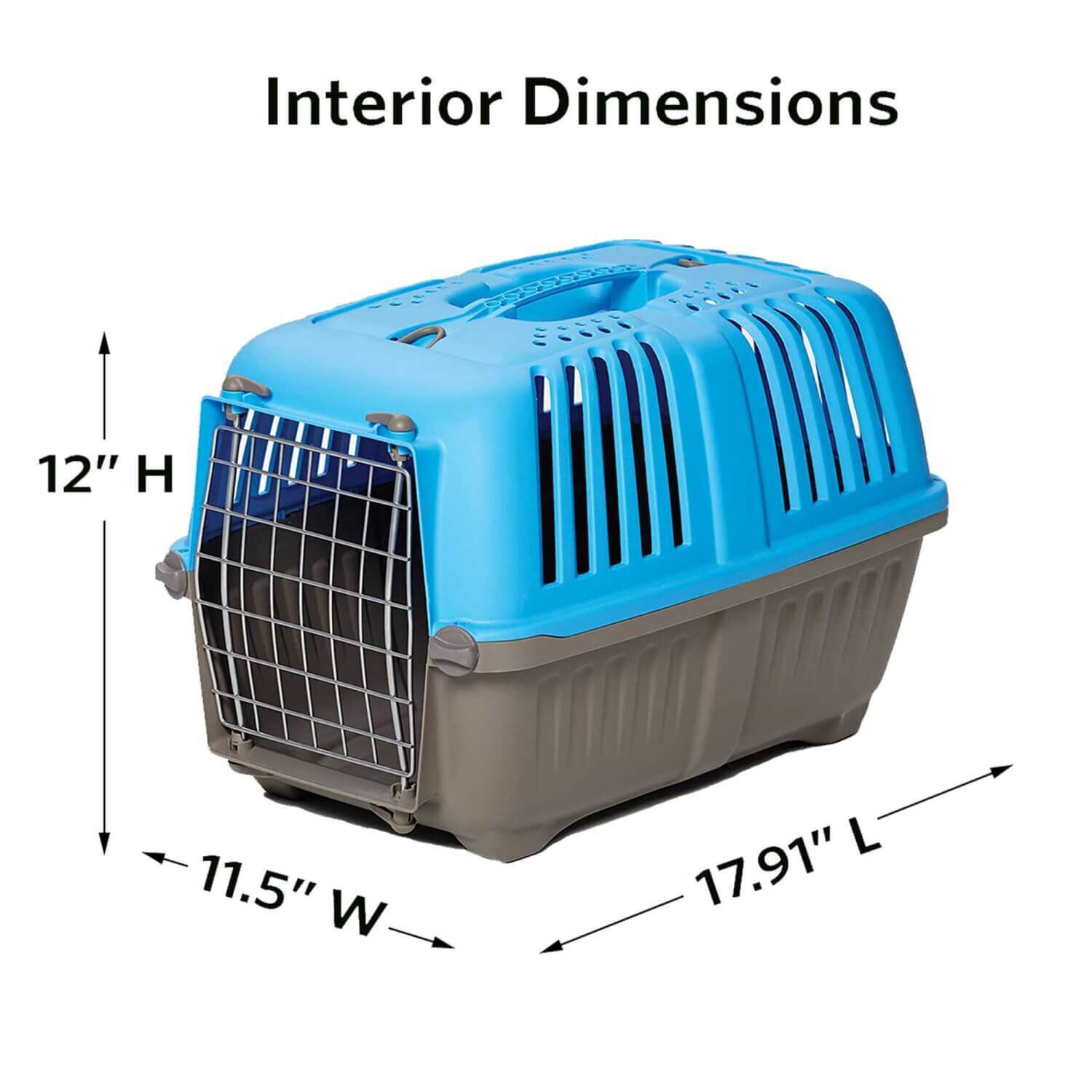 Midwest Spree Blue Plastic Hard Sided Pet Carrier 24in Pet Supermarket