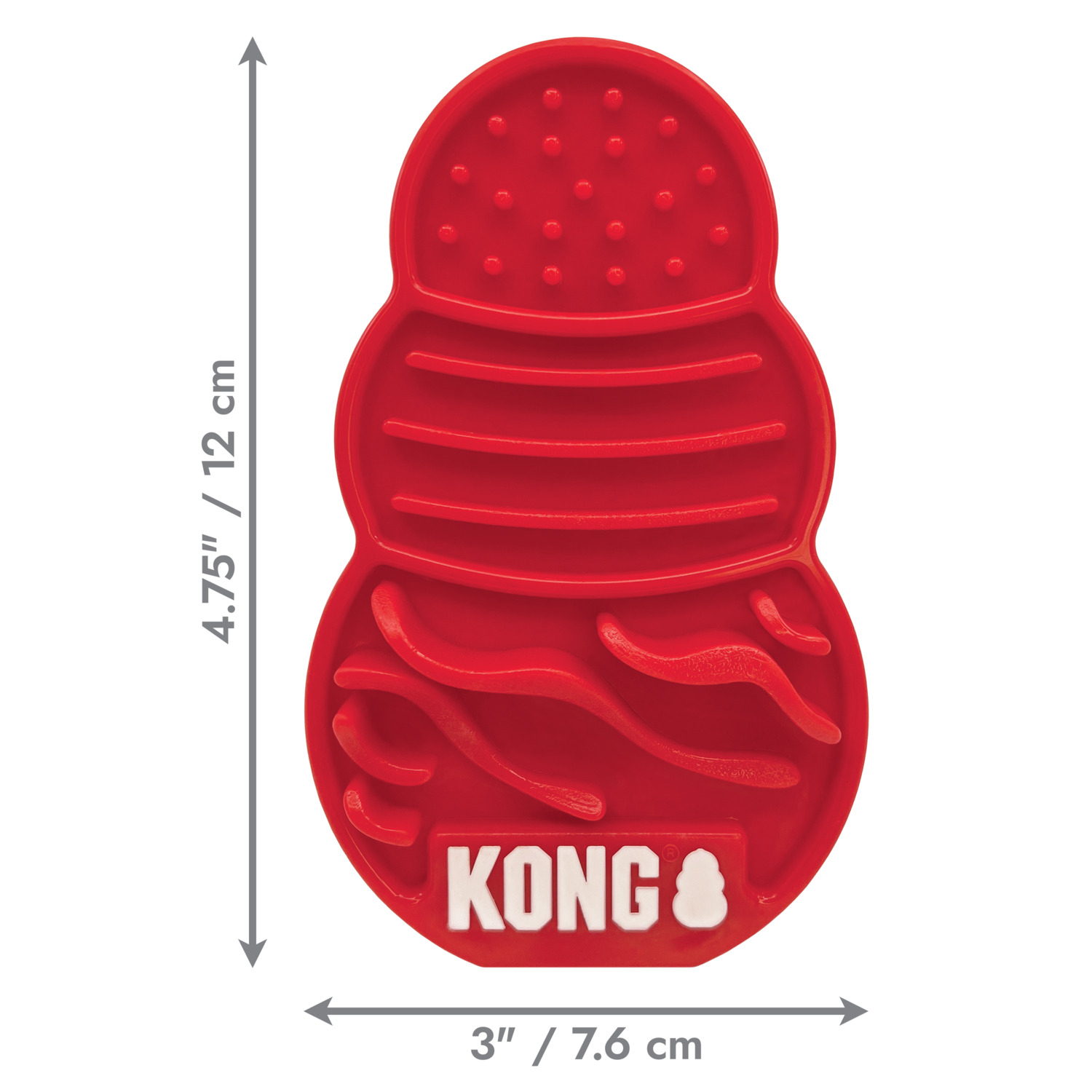 Kong Licks Lick Mat Dog Toy, Red