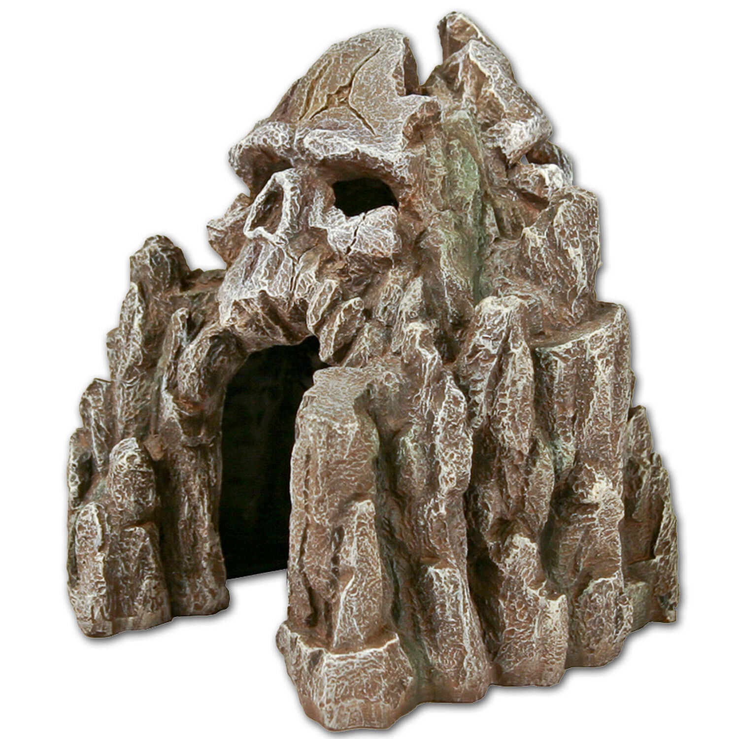 Blue Ribbon Exotic Environments Skull Mountain Small - Grey Aquarium Ornament