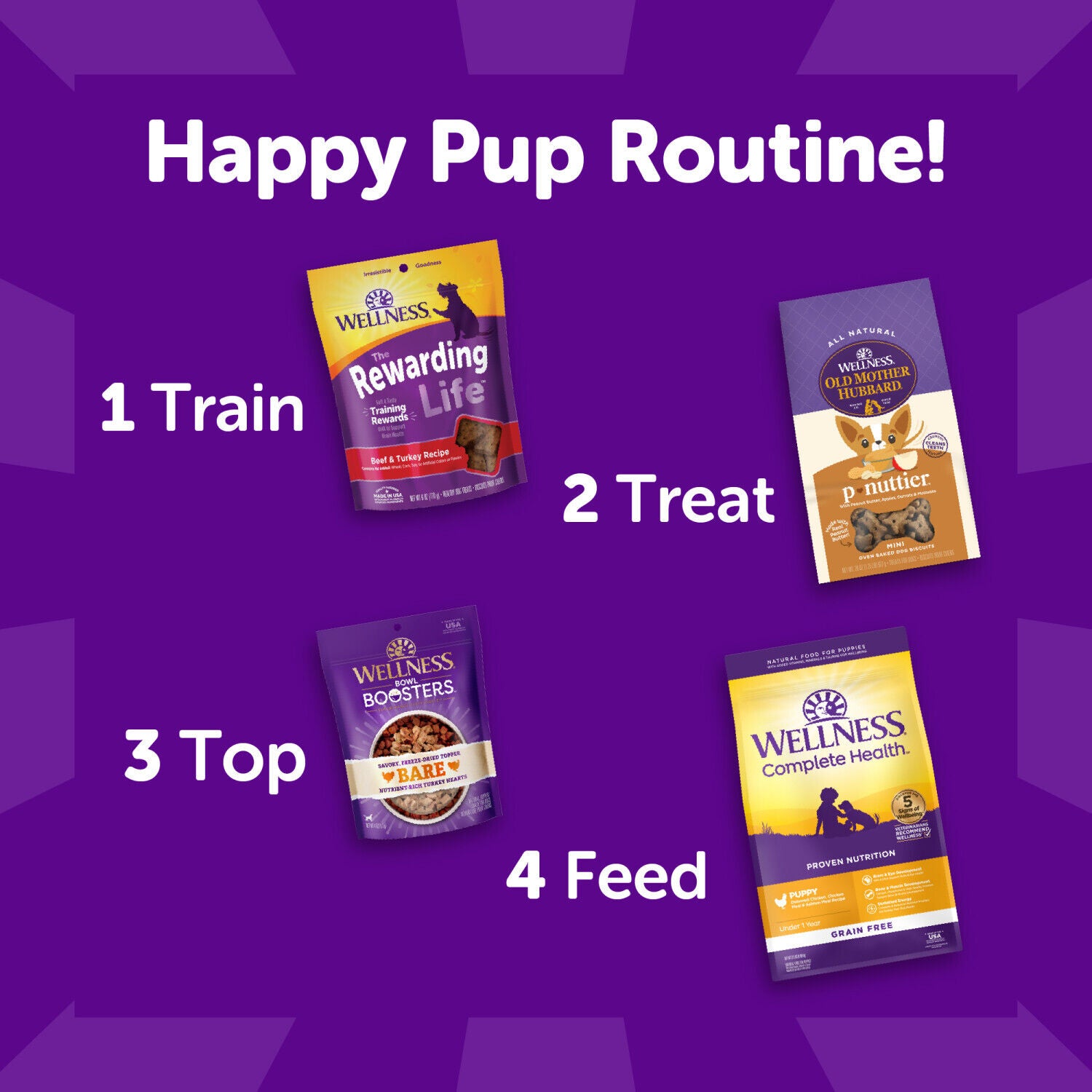 Wellness Rewarding Life Dog Treats, Training Treat, Grain Free, Soft Beef & Turkey (6 Ounce Bag)
