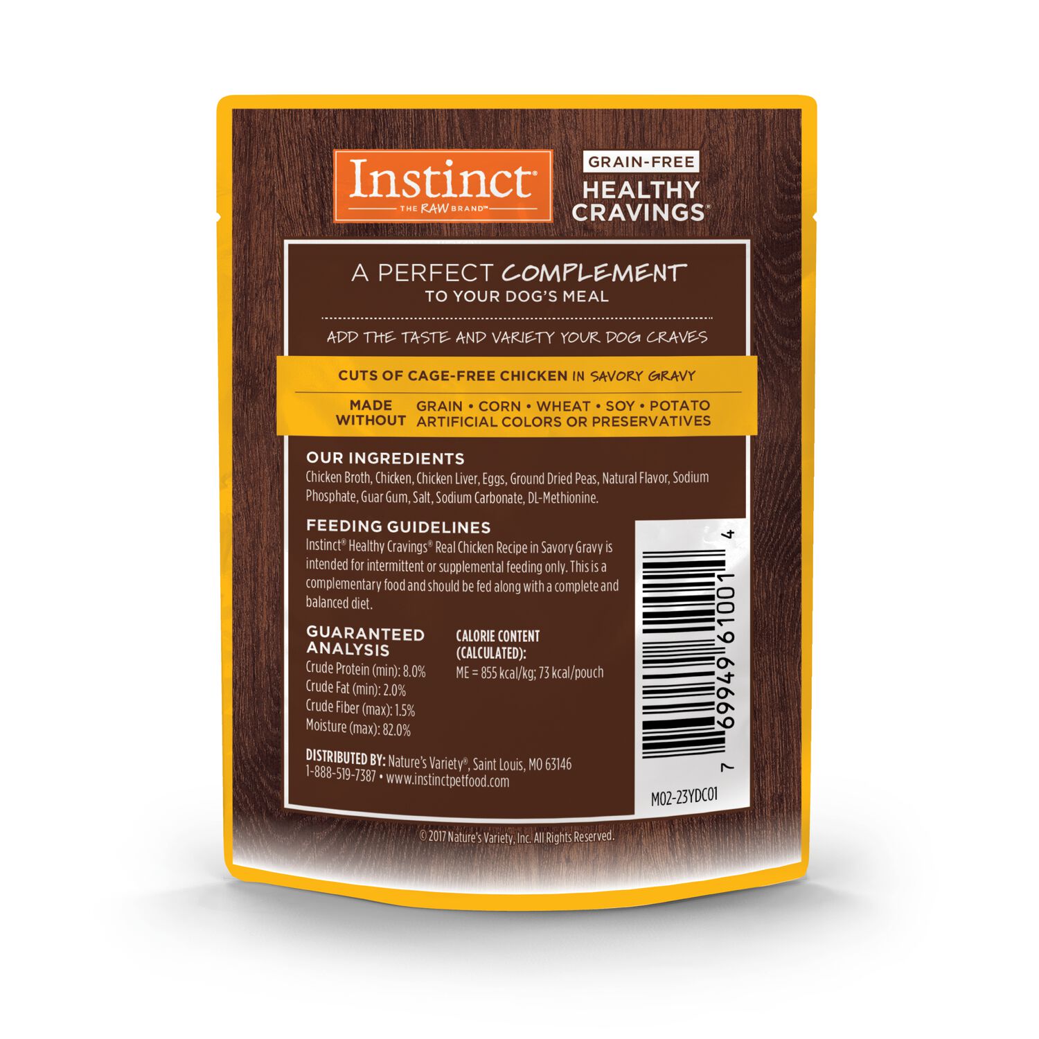 Instinct Healthy Cravings Grain-Free Chicken In Gravy Wet Dog Food Topper, 3-Oz