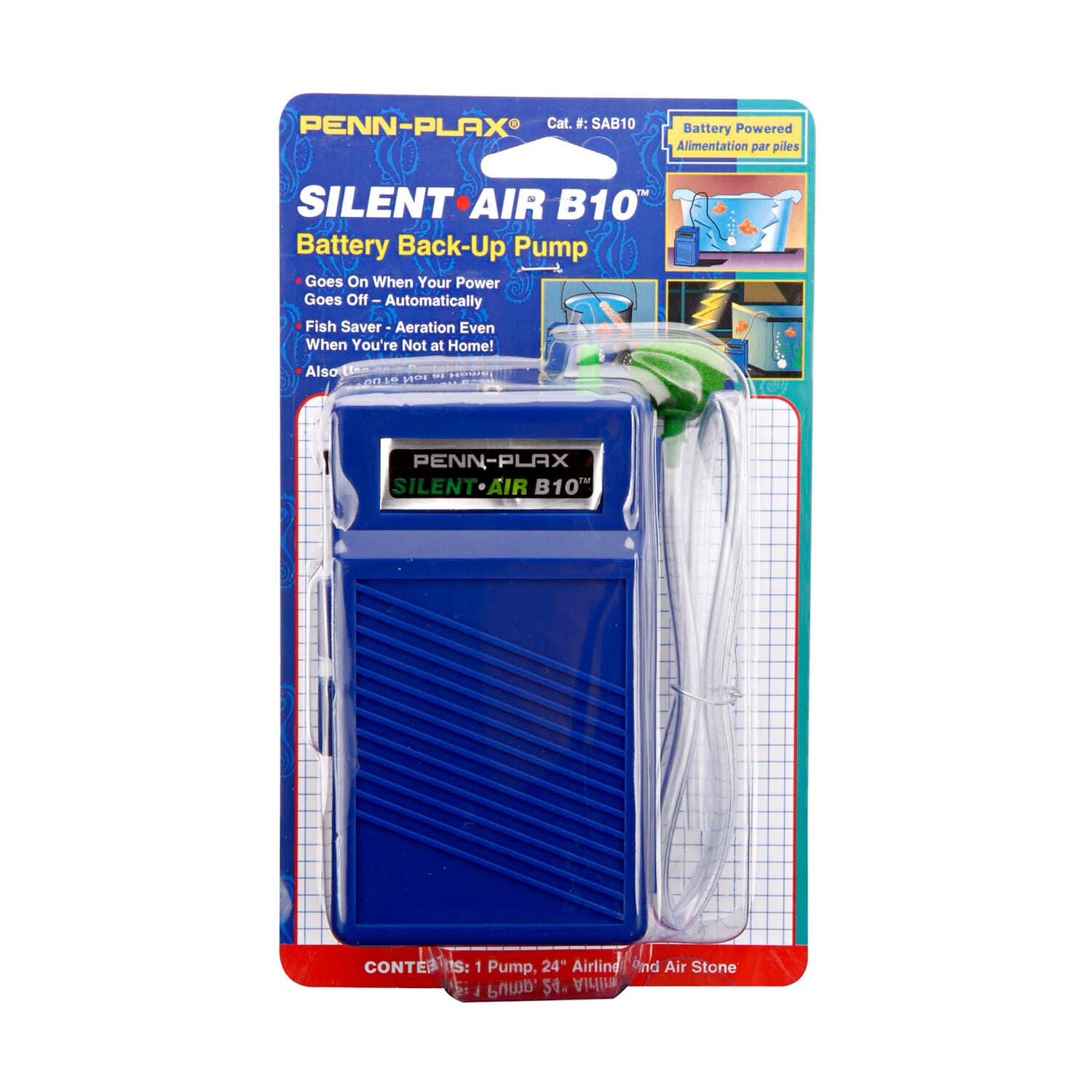 B10 Battery Backup Aquarium Air Pump
