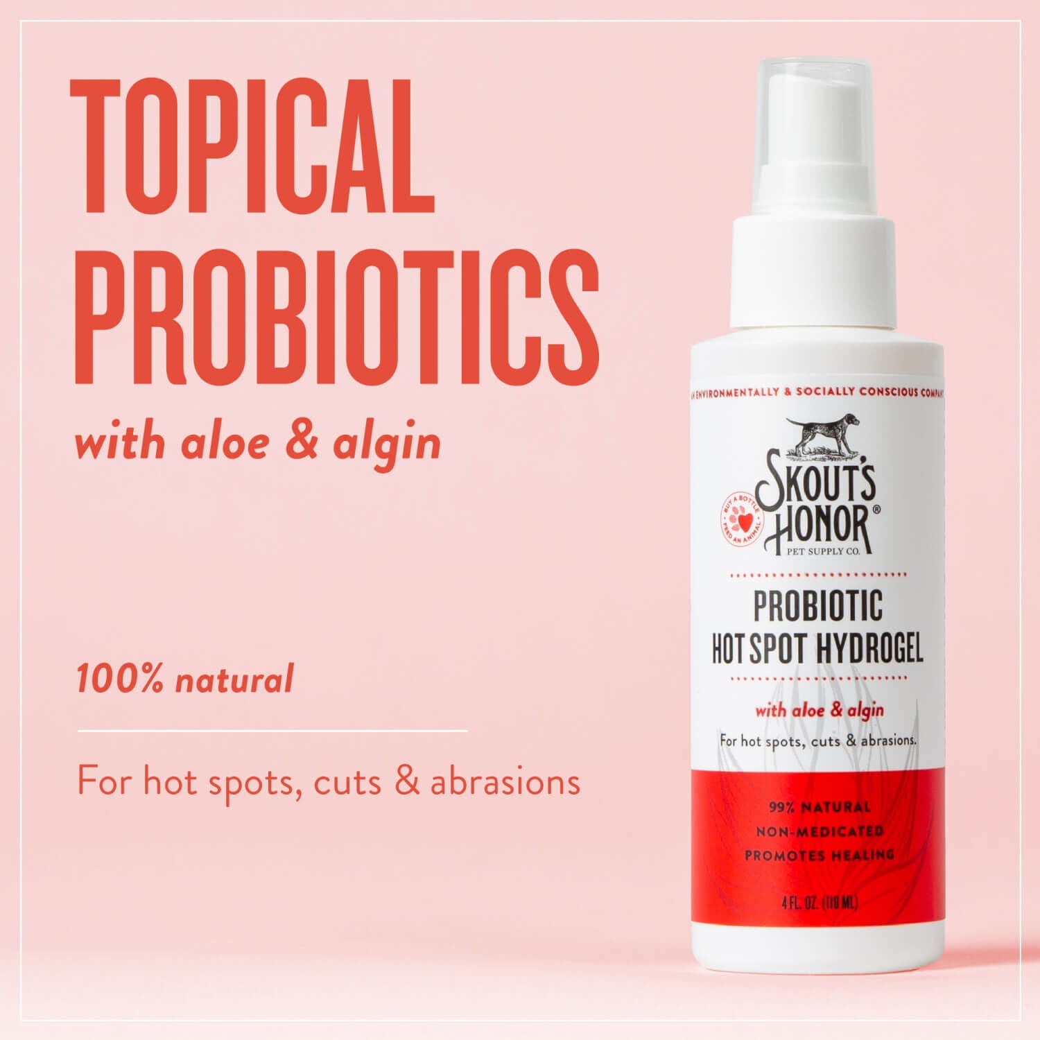 Skout's Honor Probiotic Hot Spot Hydrogel For Dogs & Cats, 4-Oz
