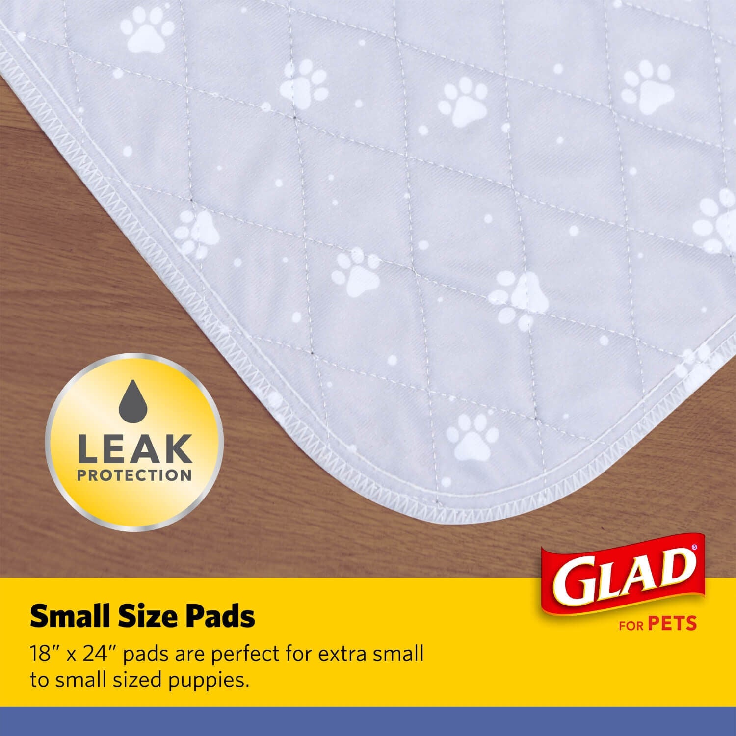 Glad For Pets Washable Training Pads For Dogs - 2 Pack