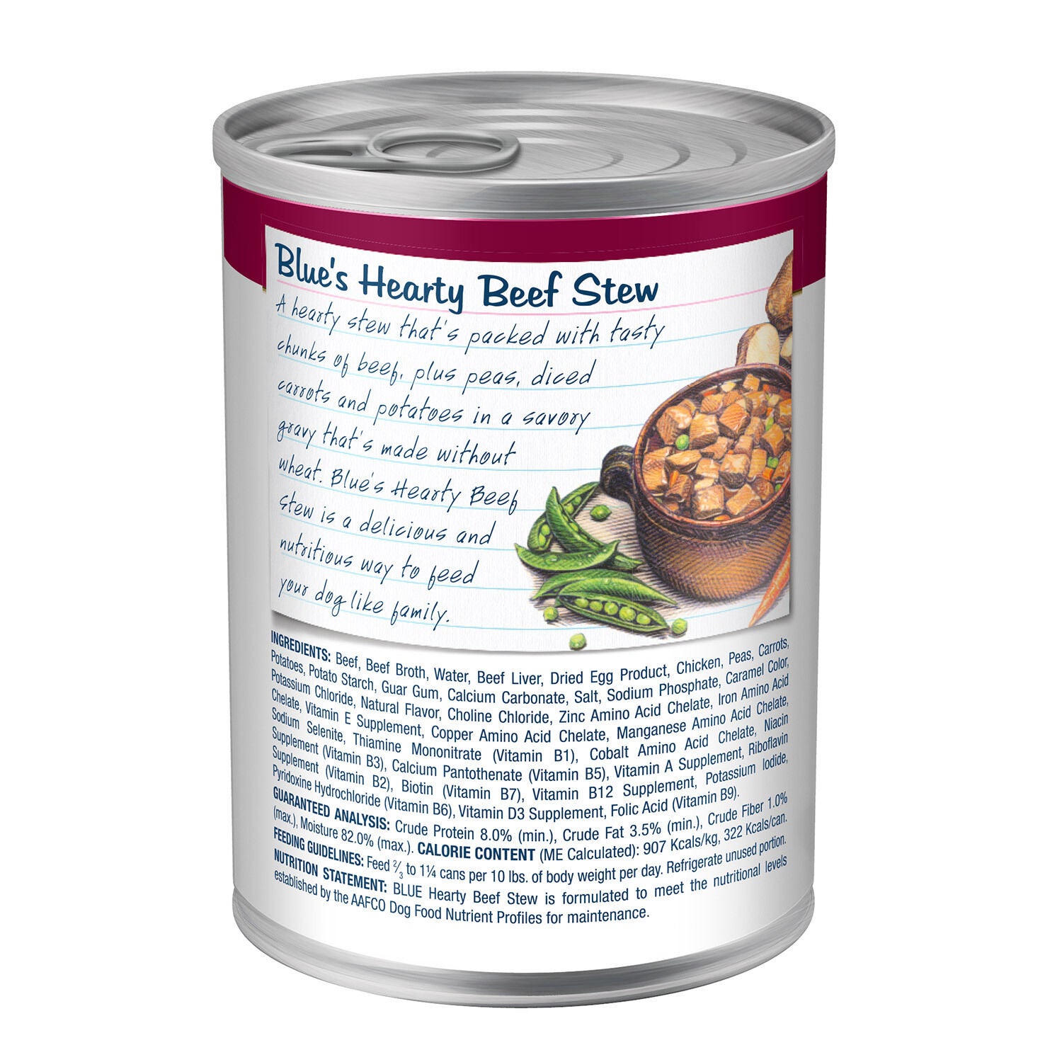 Blue Buffalo Blue's Stew Natural Adult Wet Dog Food, Beef Stew