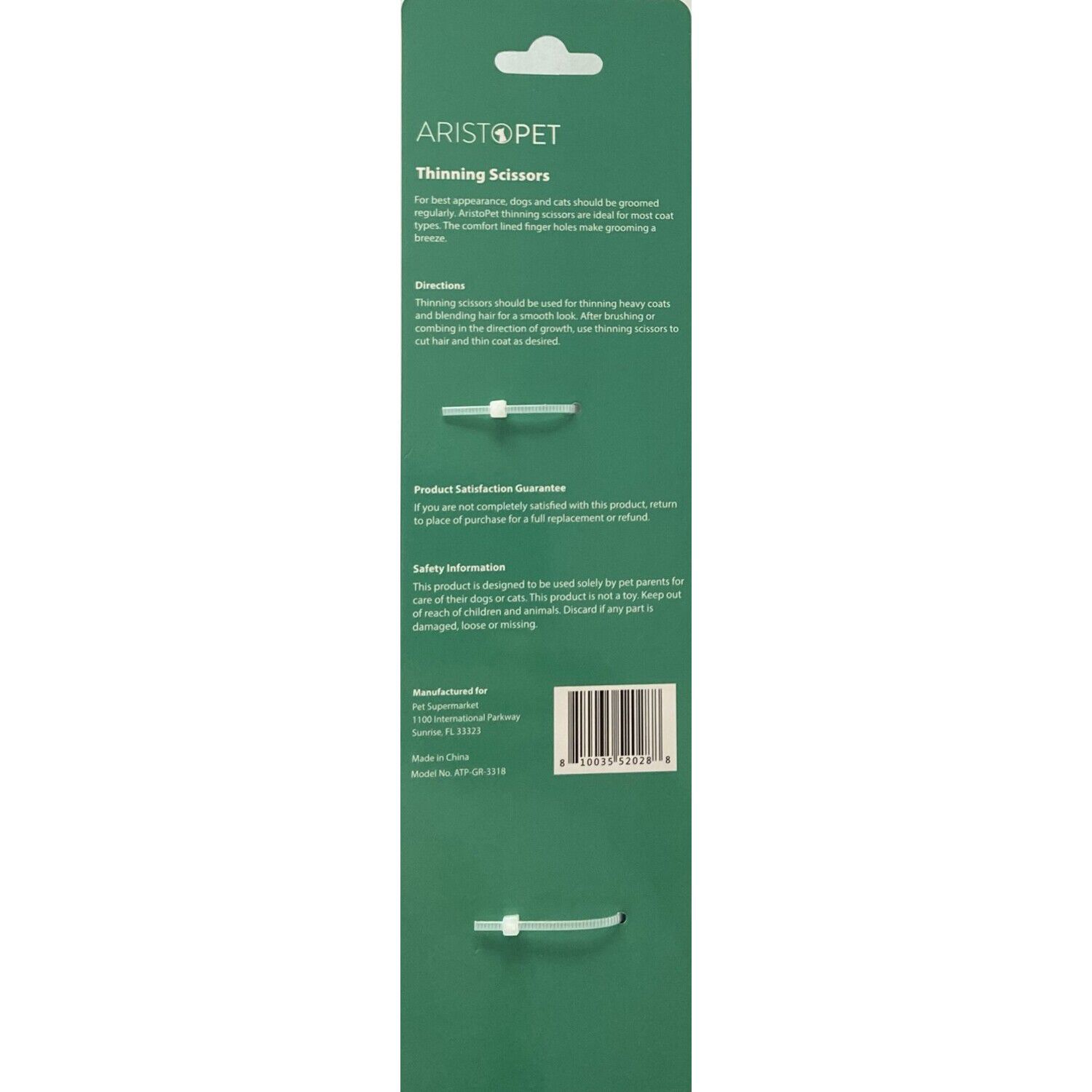 Aristopet Thinning Scissors Dog Grooming Tool