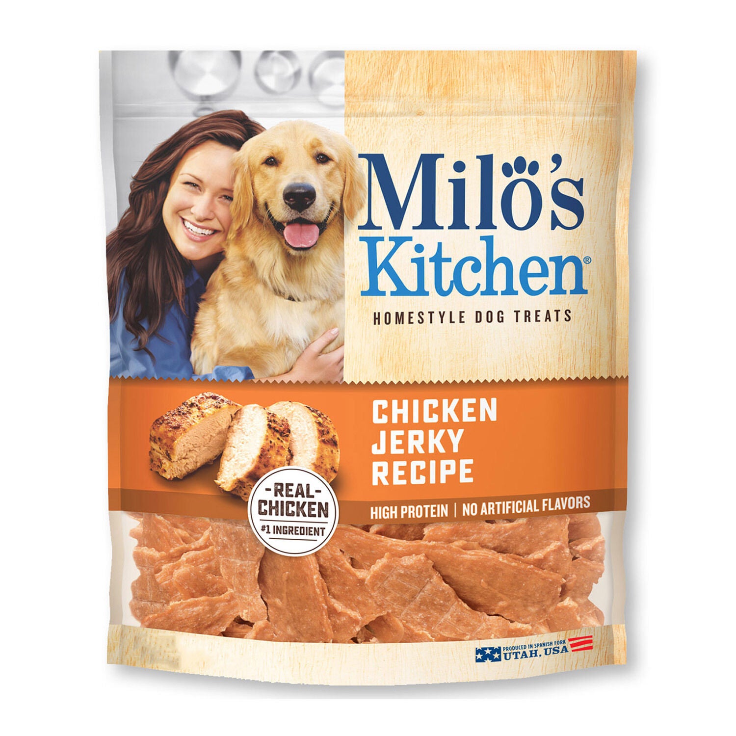 Milo's Kitchen Chicken Jerky Recipe Dog Treat