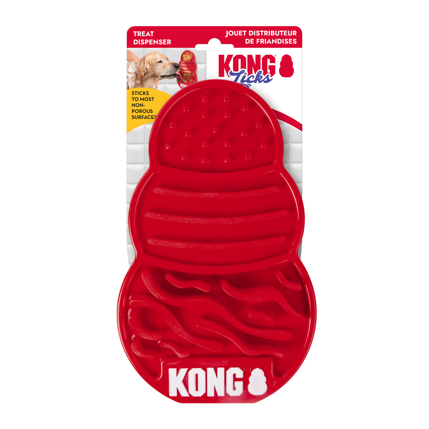 Kong Licks Lick Mat Dog Toy, Red