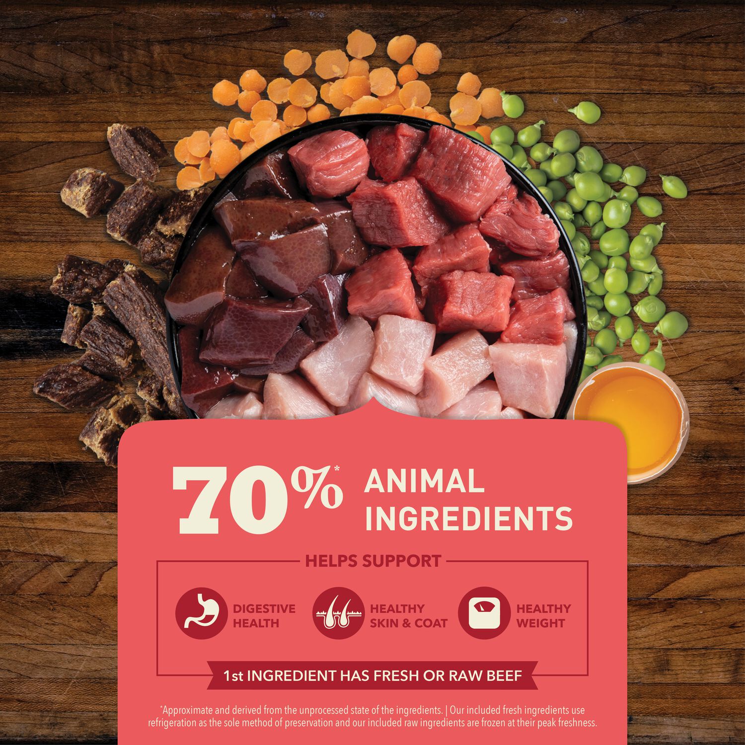Acana Butcher's Favorites Farm-Raised Beef & Liver Recipe Dry Dog Food With Jerky Pieces, 17-Lb