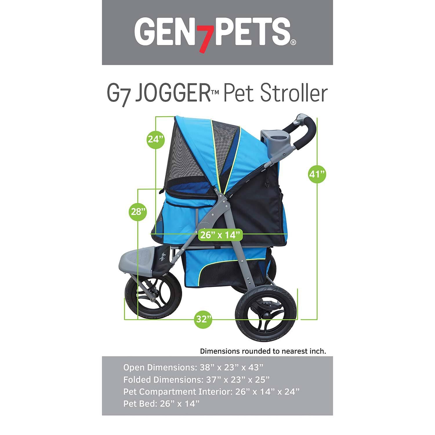 SEV PETS 犬用 ルーパー ブルー Lサイズ(45㎝) Gen7 Pets Jogger Pet Stroller, Trailblazer Blue, 26