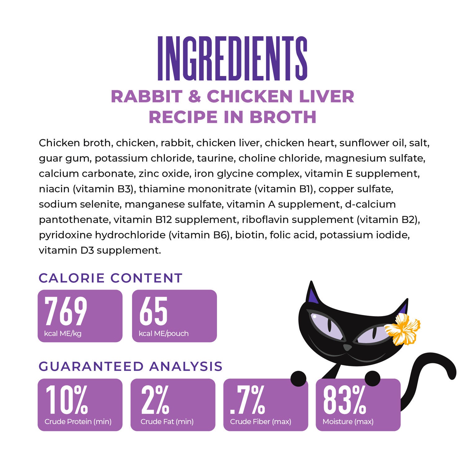 Tiki Cat After Dark Shreds Whole Foods Wet Cat Food, Rabbit & Chicken Liver, 3 Oz. Can