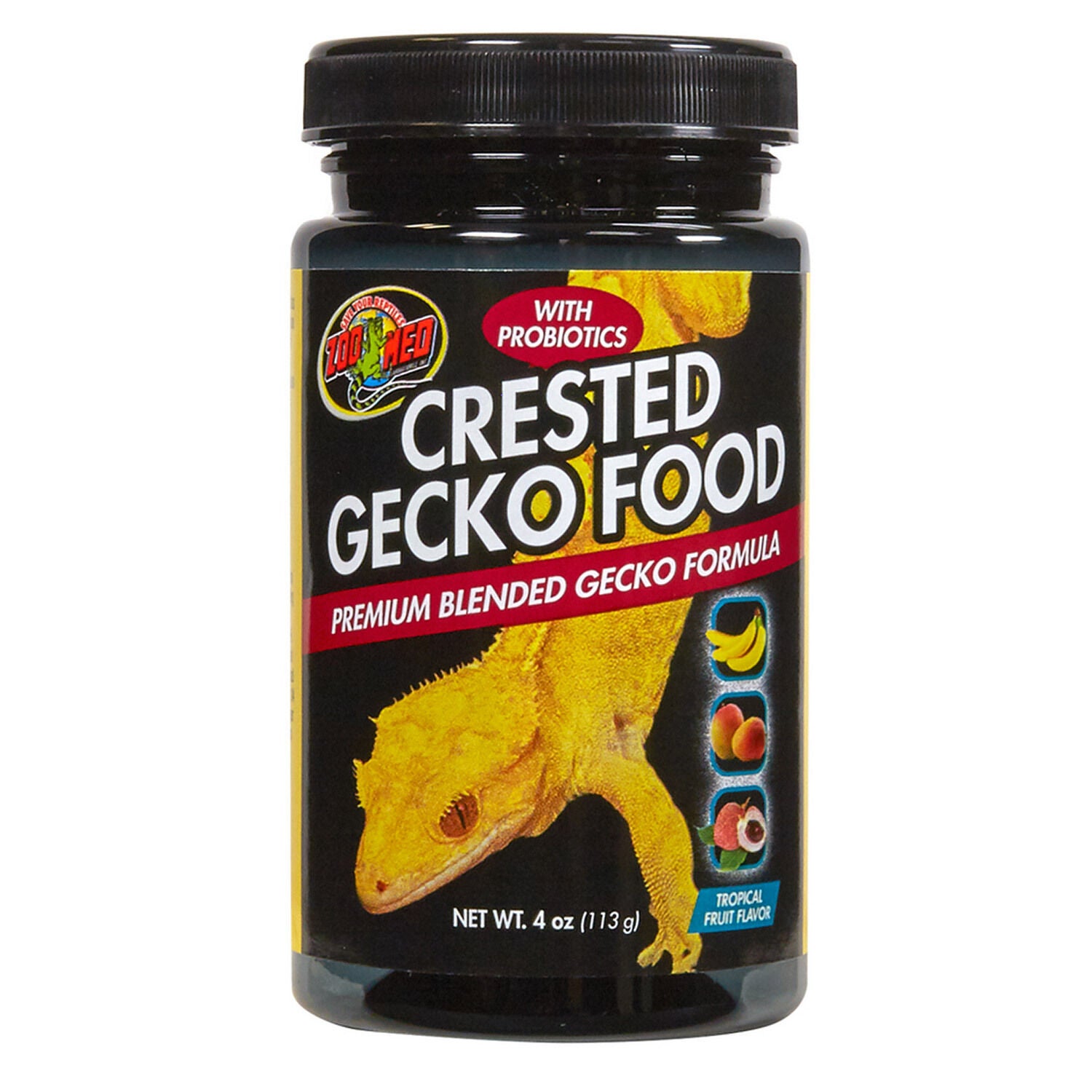Zoo Med Crested Gecko Food Premium Blended Gecko Formula - Tropical Fruit Flavor