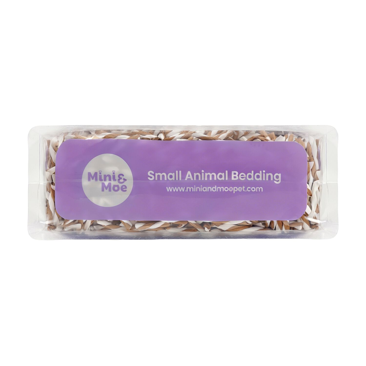 Mini & Moe Paper Twist Small Animal Bedding, Brown/White, 56-Liter Bag