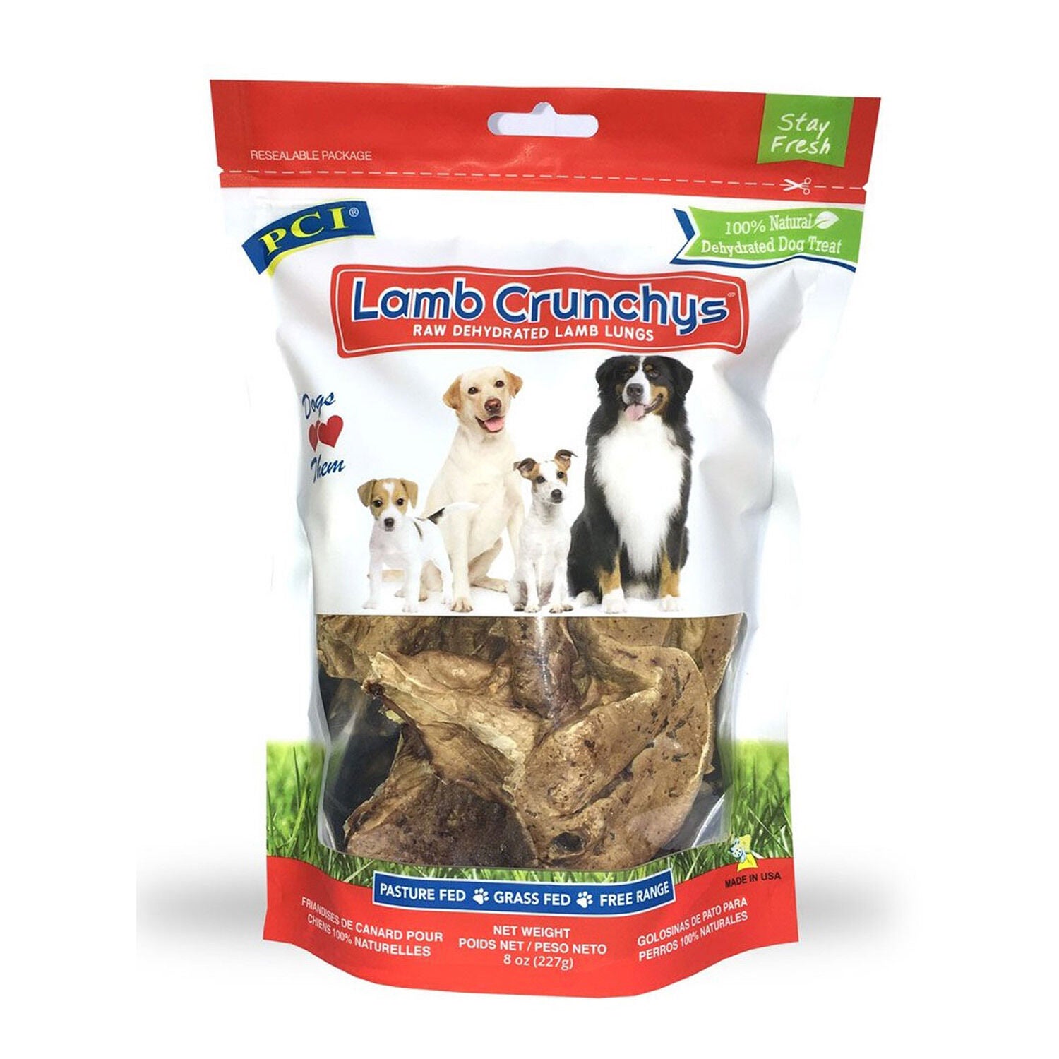 Pet Center Lamb Crunchys Dog Treats 16 oz Bag