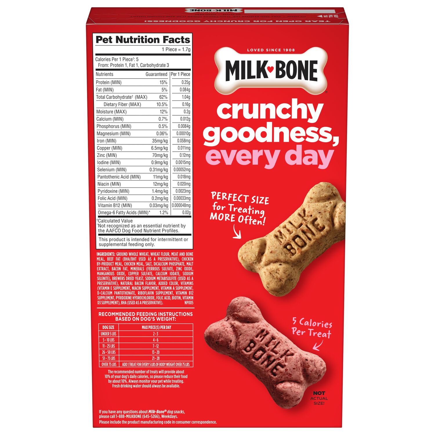 Milk-Bone Flavor Snacks Mini&rsquo;S Crunchy Biscuits Dog Treats, 15-Oz Box
