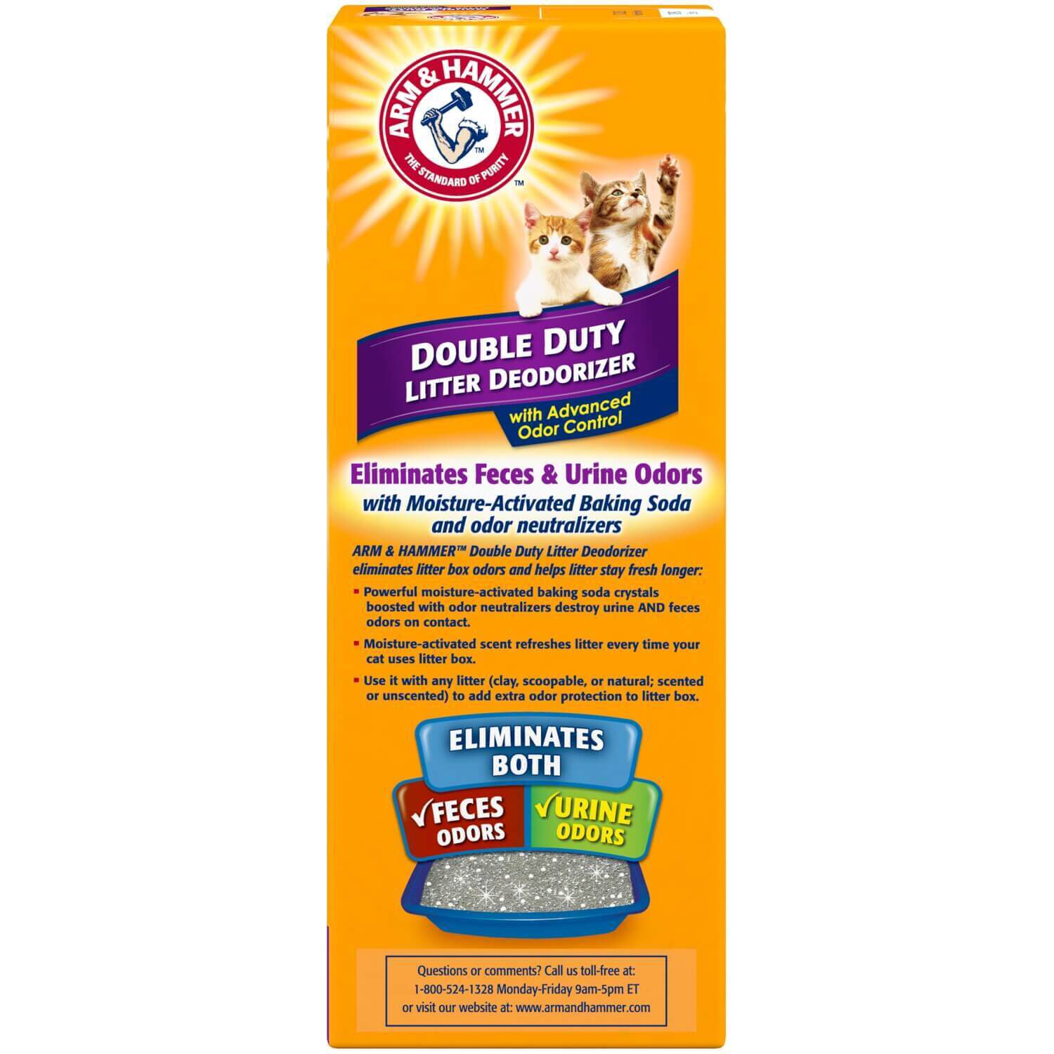 Arm & Hammer Double Duty Cat Litter Box Deodorizer, 30-Oz