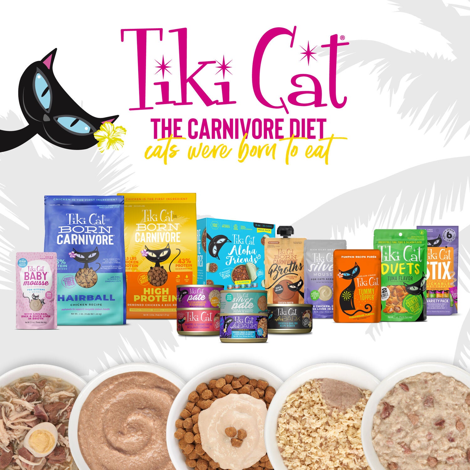 Tiki Cat Velvet Mousse Wet Cat Food, Hairball Control, Chicken & Tuna Recipe In Broth, 2.8-Oz Pouch
