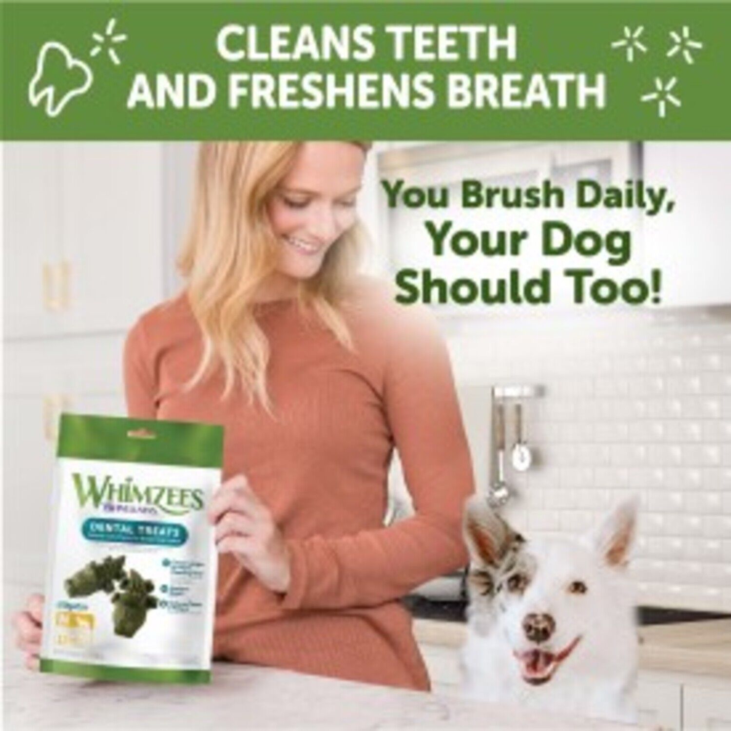 Whimzees Alligator Natural Grain Free Dental Chews For Dogs, Medium, 12 Count